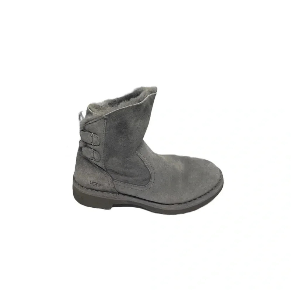 UGG  Australia Naiyah Charcoal Boot Lace Up Shearling  ( 1020144W ) Wmns… - Picture 3 of 11